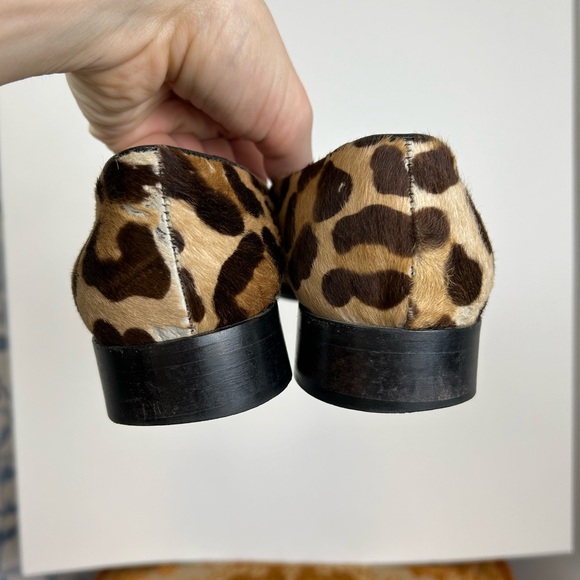 Yves Saint Laurent Brown Pony Hair Loafers - Picture 6 of 14